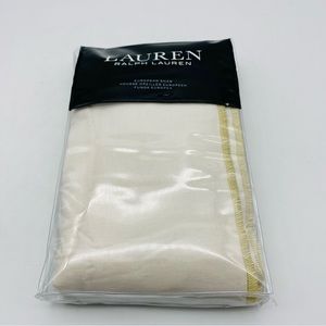 Ralph Lauren ESTELLA EURO European Sham 26 x 26  Cream with Gold edge